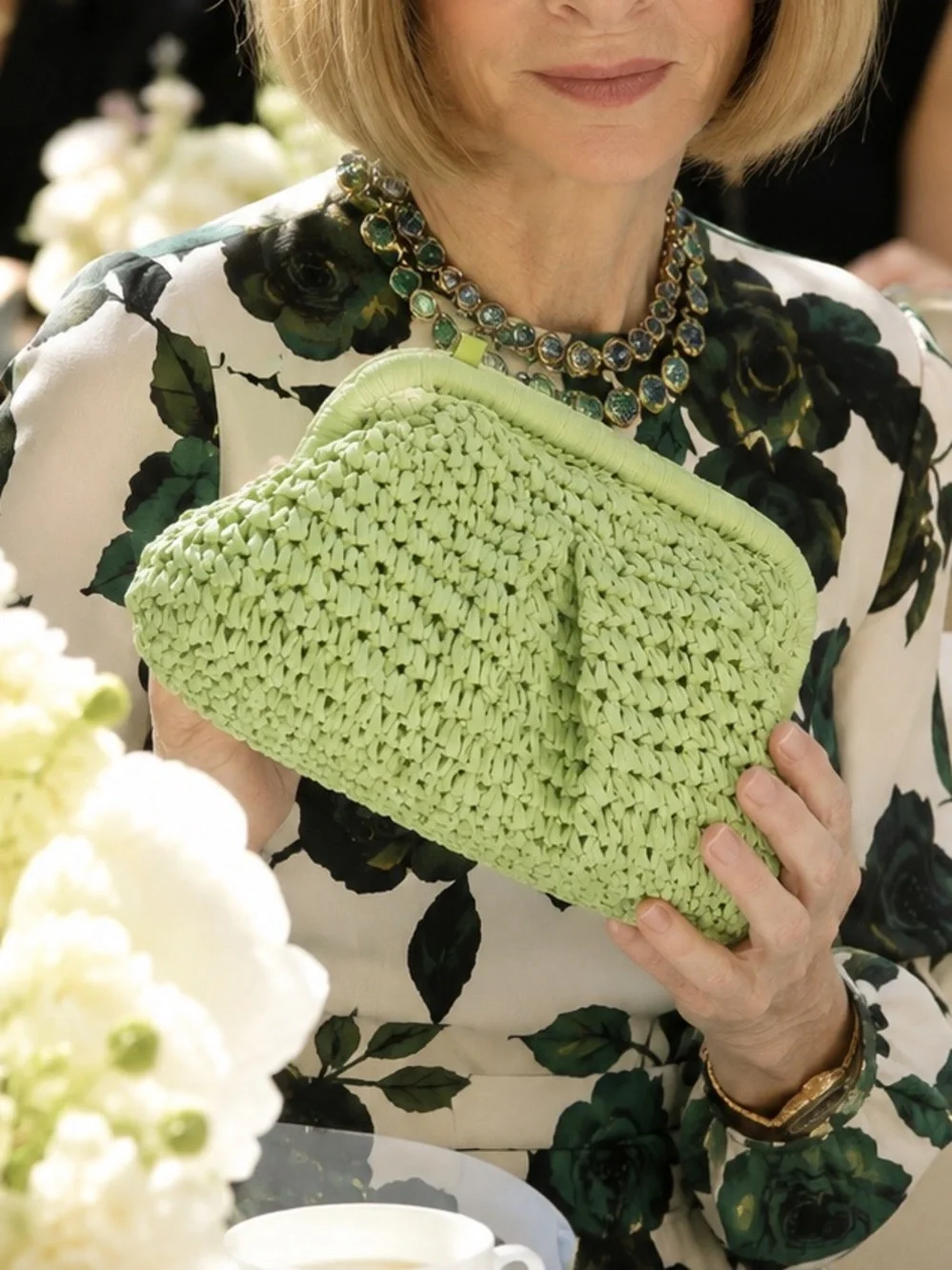 New Chic Mint Green Woven Raffia Clutch Bag | Summer Resort Beach Purse